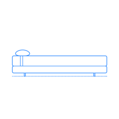 Furniture Daybed Duet Daybed Vinyl Cutting Svg File, Free Vectors File